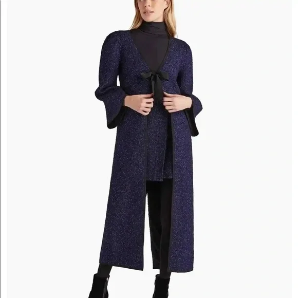 Hill House NWT Loulou duster Midnight Tweed XS - Picture 3 of 3